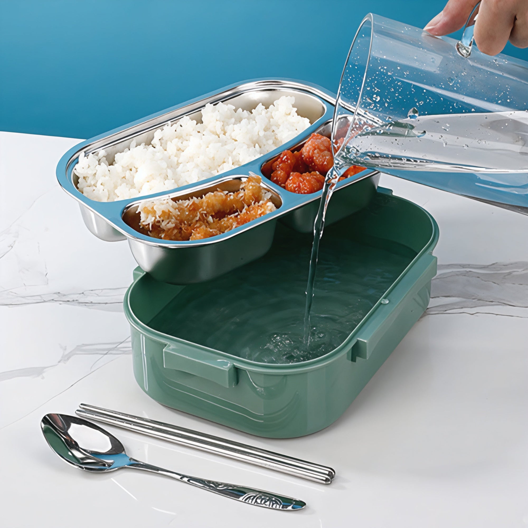 Stainless Steel Bento Lunch Box Container