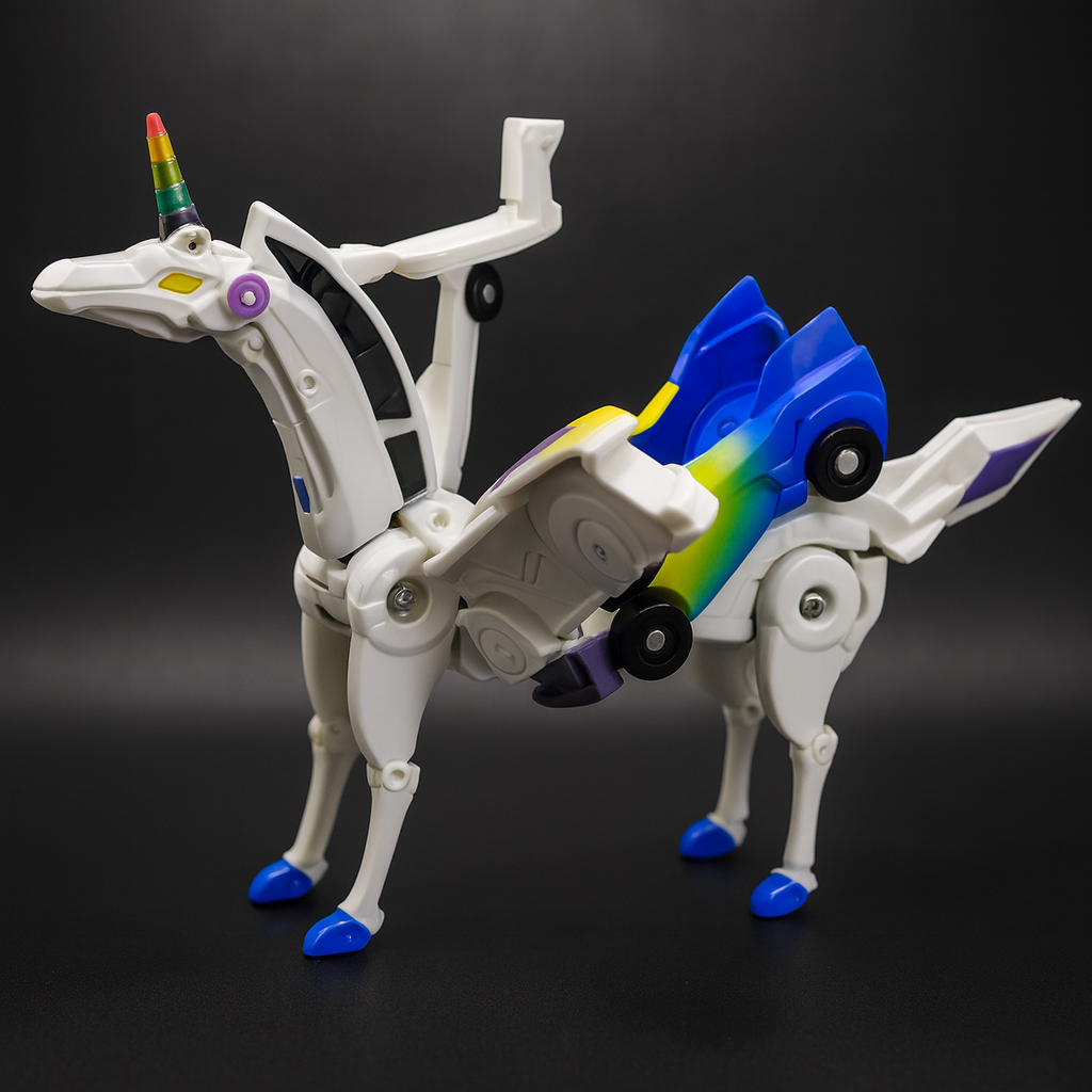 Robot Toy Car Magnetic Transforming Play Model