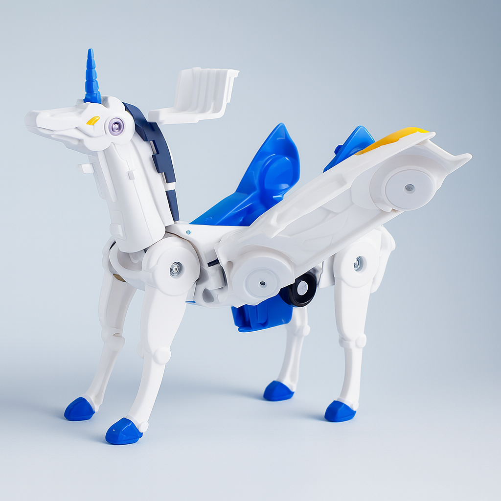 Robot Toy Car Magnetic Transforming Play Model