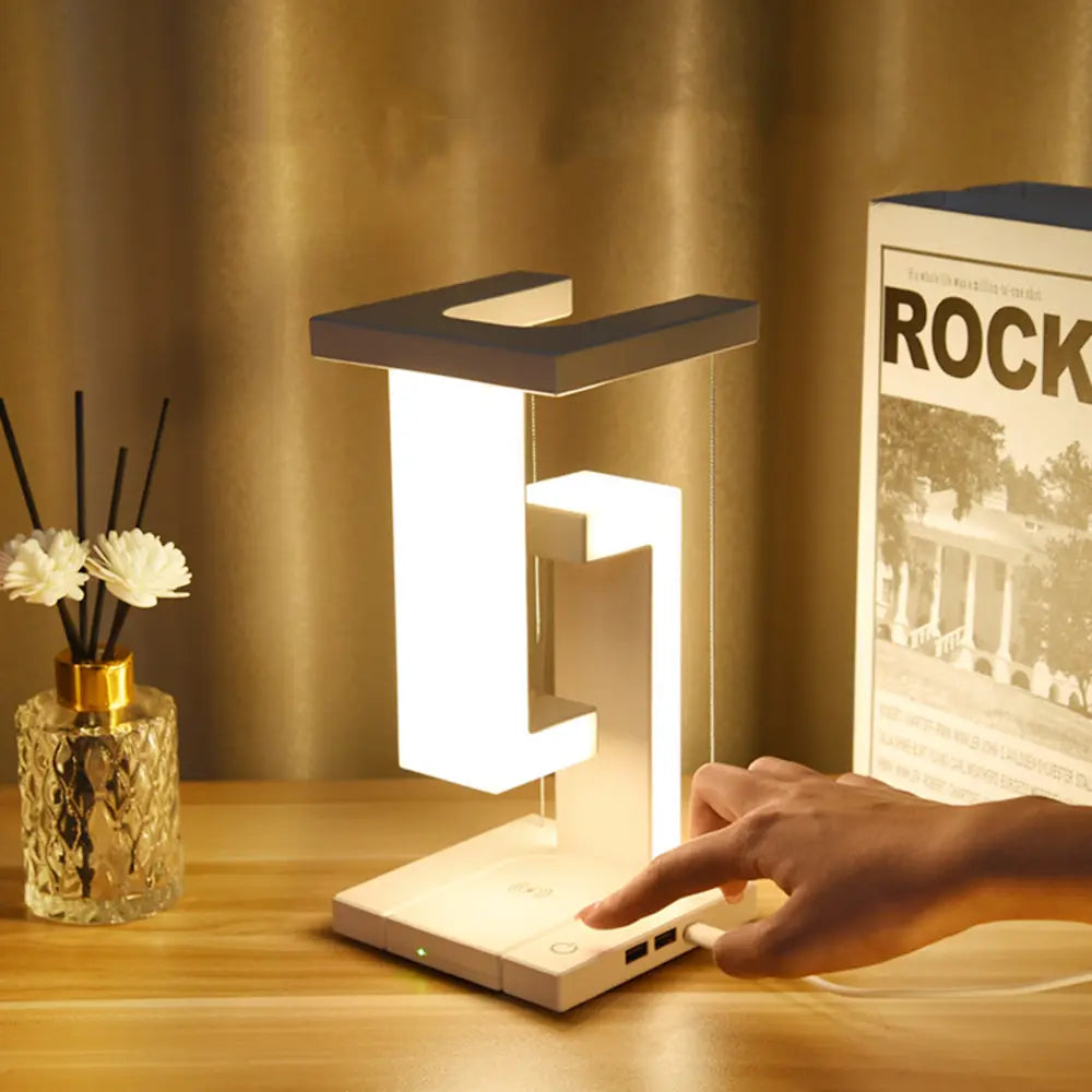 LED Desk Lamp Wireless Charging Modern