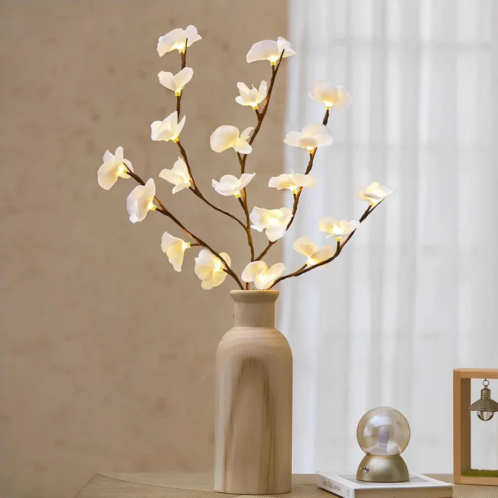 LED Lighted Artificial Branch Table Lamp