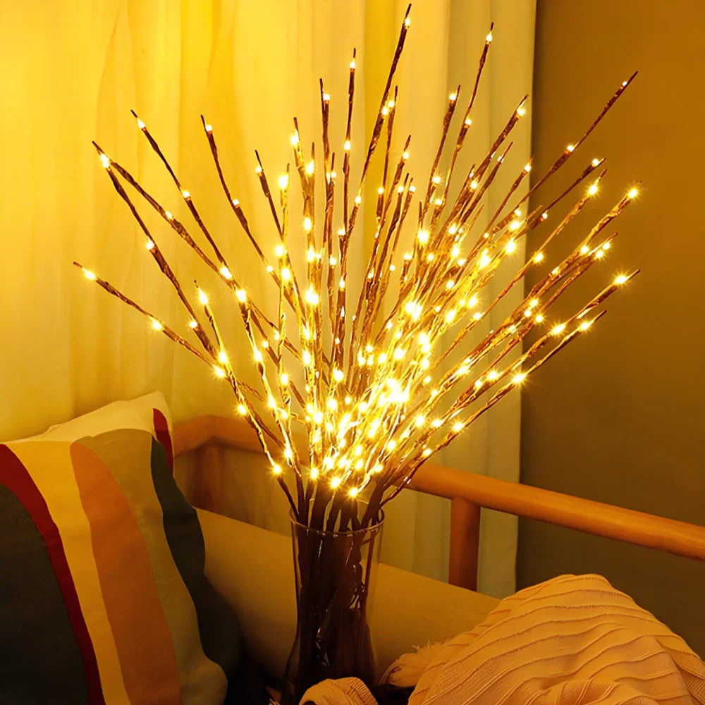 LED Lighted Artificial Branch Table Lamp