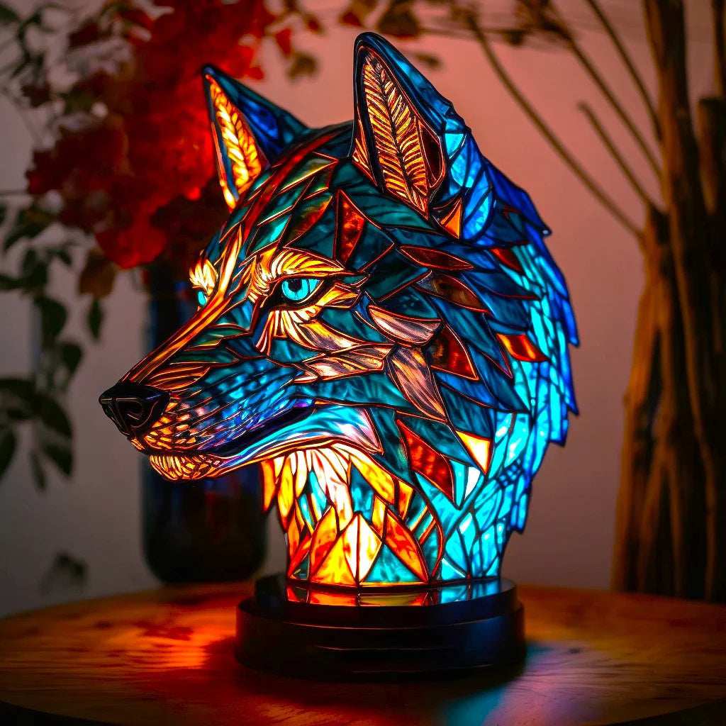 Animal Stained Glass Table Lamp Ornament