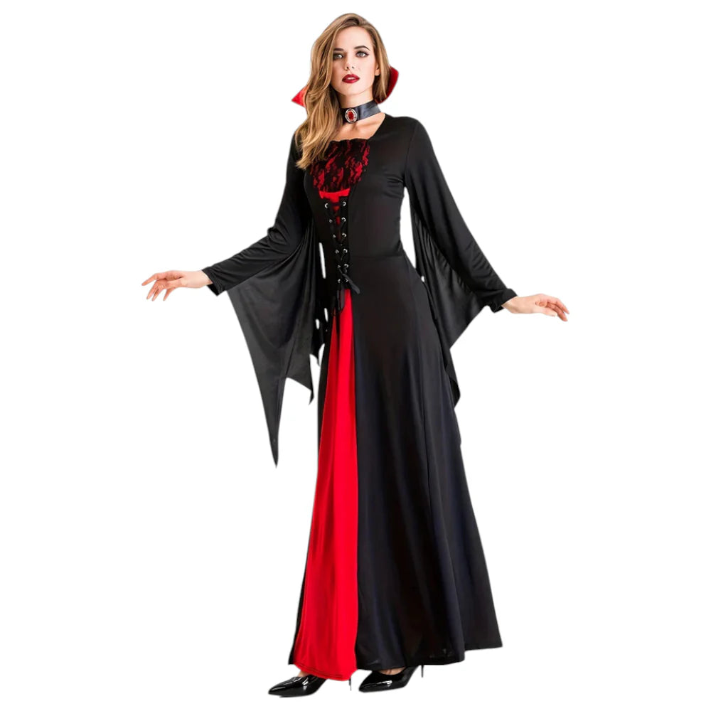 Women Vampire Outfit Gothic Dress