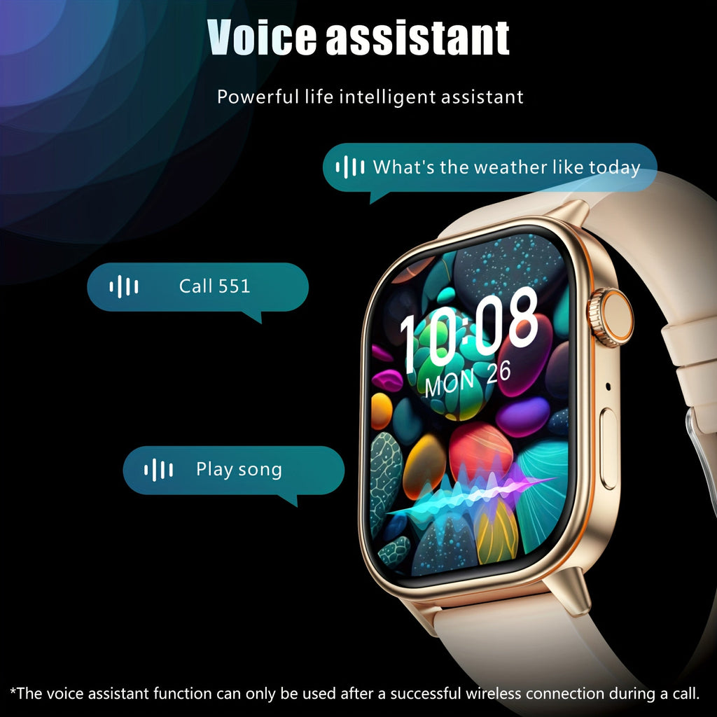 Smart Watch Black Silicone Fitness Tracker