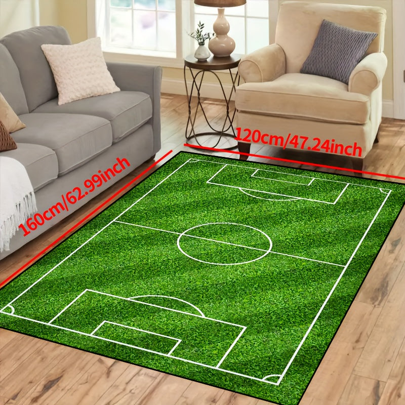 SoccerPlay | Non-Slip Washable Rug for Living Room & Bedroom
