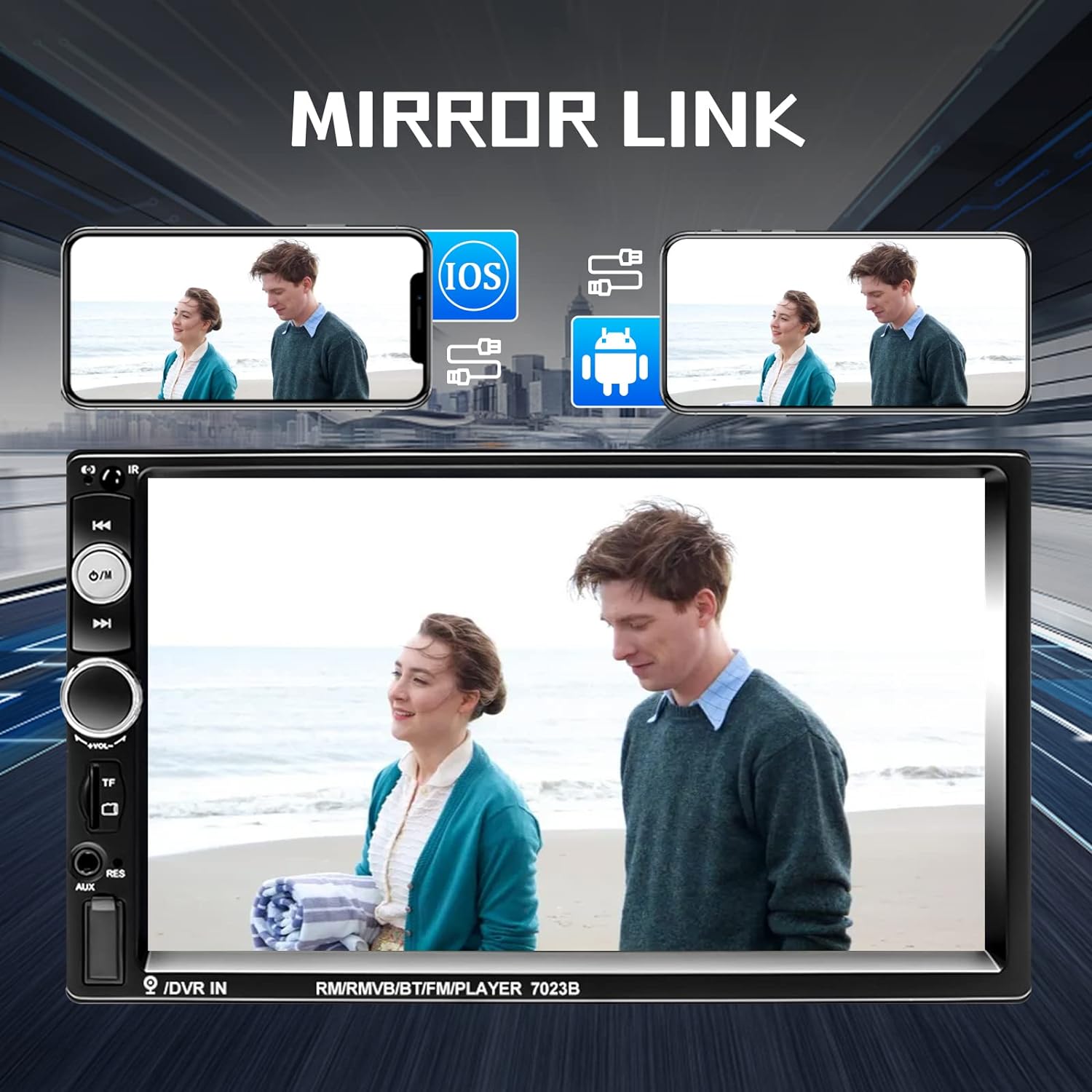 Bluetooth Car Stereo Touchscreen Audio System