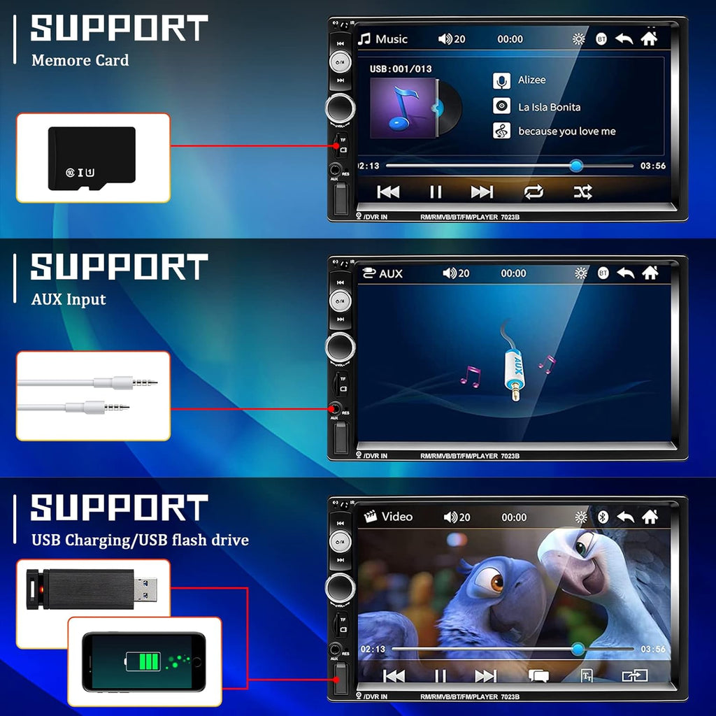 Bluetooth Car Stereo Touchscreen Audio System