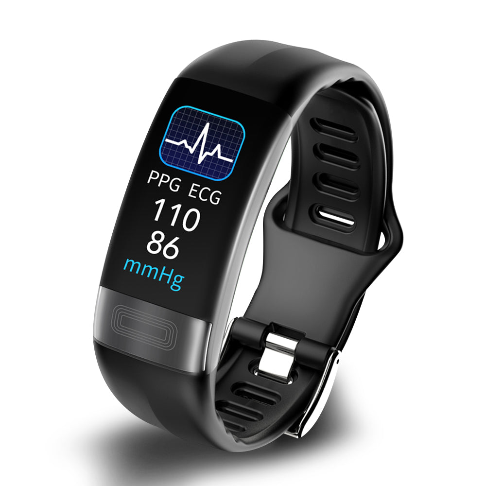 Smartwatch with ECG and Blood Pressure Monitor