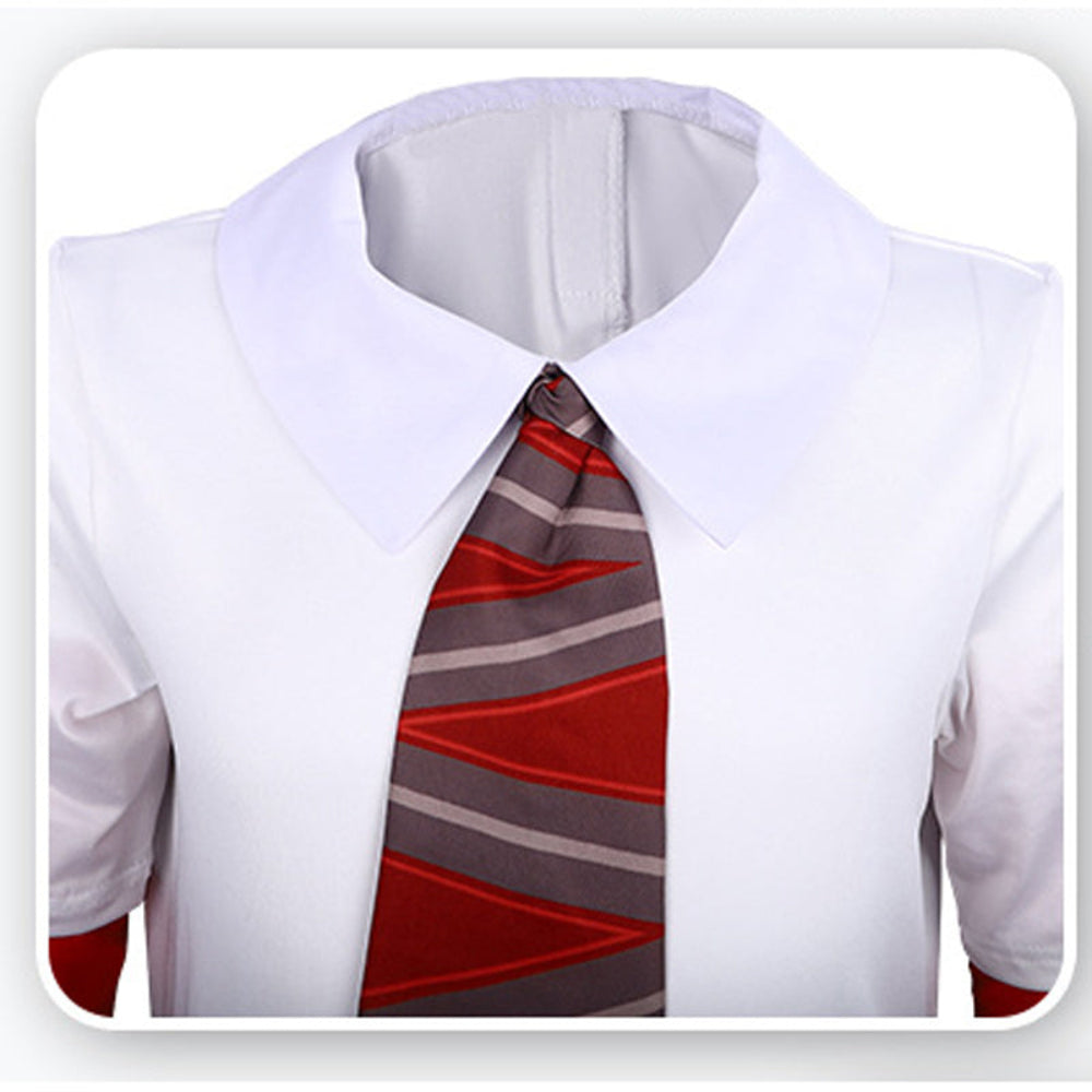 Halloween Cosplay Anger Jumpsuit Costume Gloves Tie Polyester Spandex