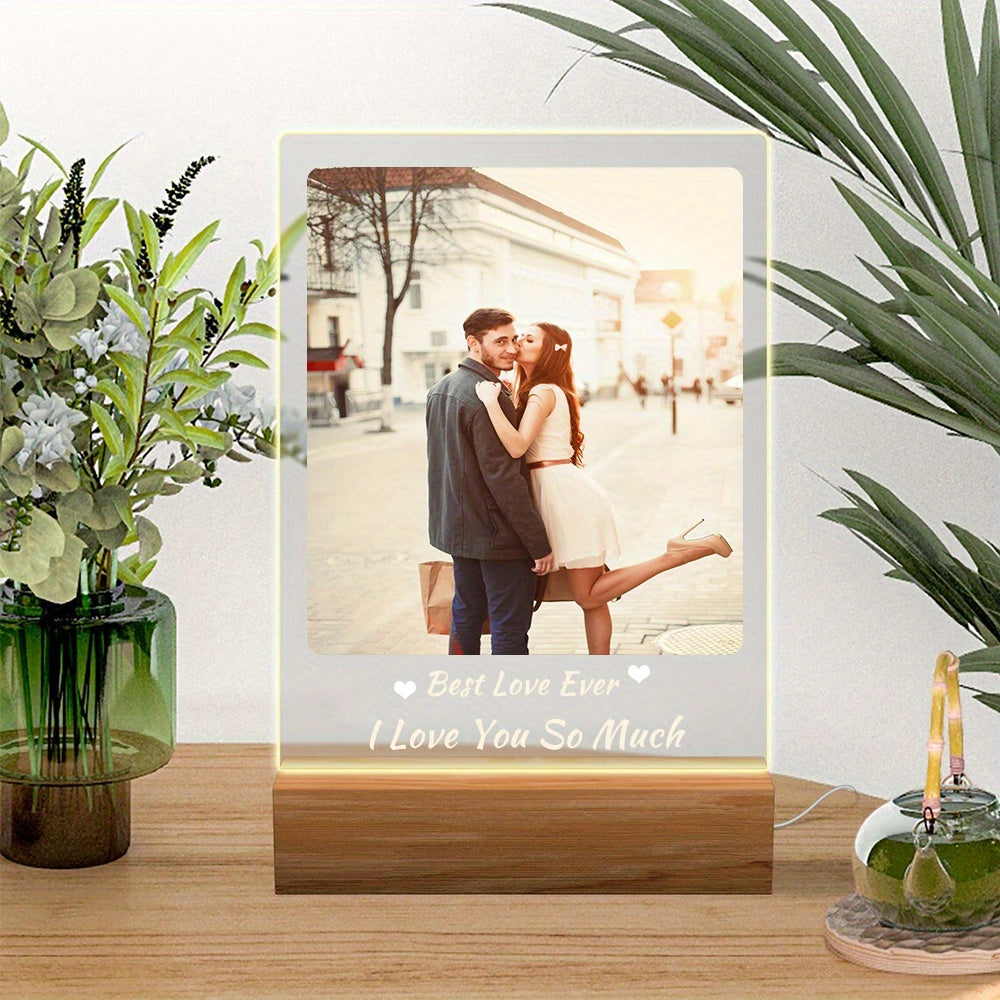 Digital Photo Frame Acrylic Light Night Lamp