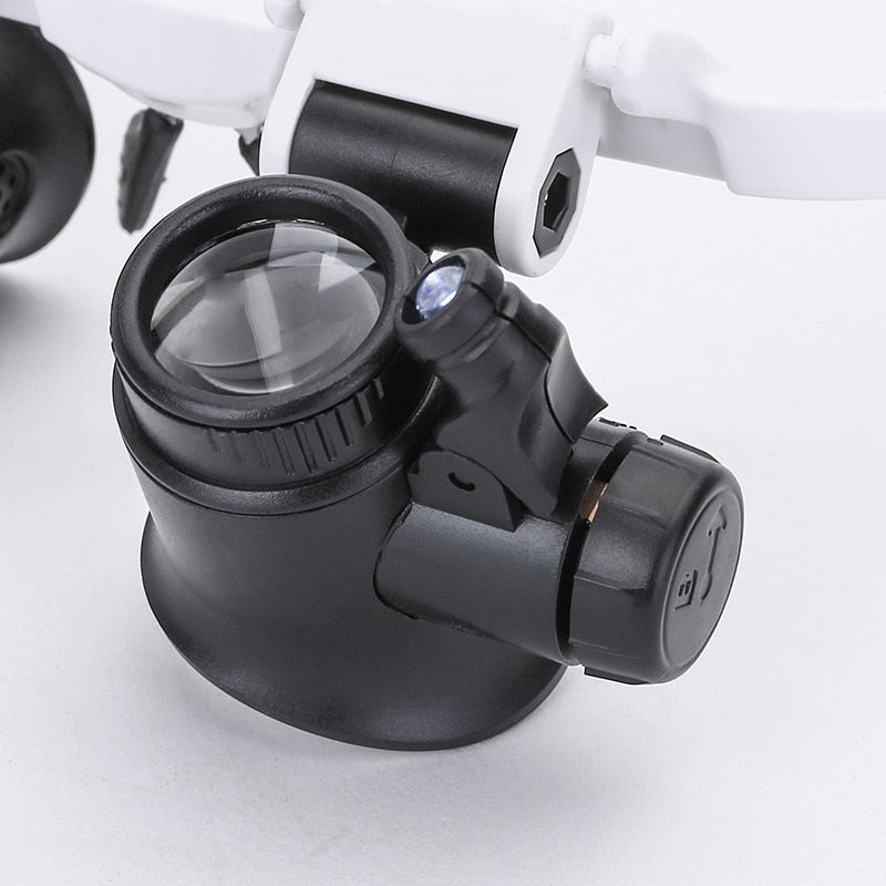 Magnifying Glasses LED Headband Optical Lens Tool