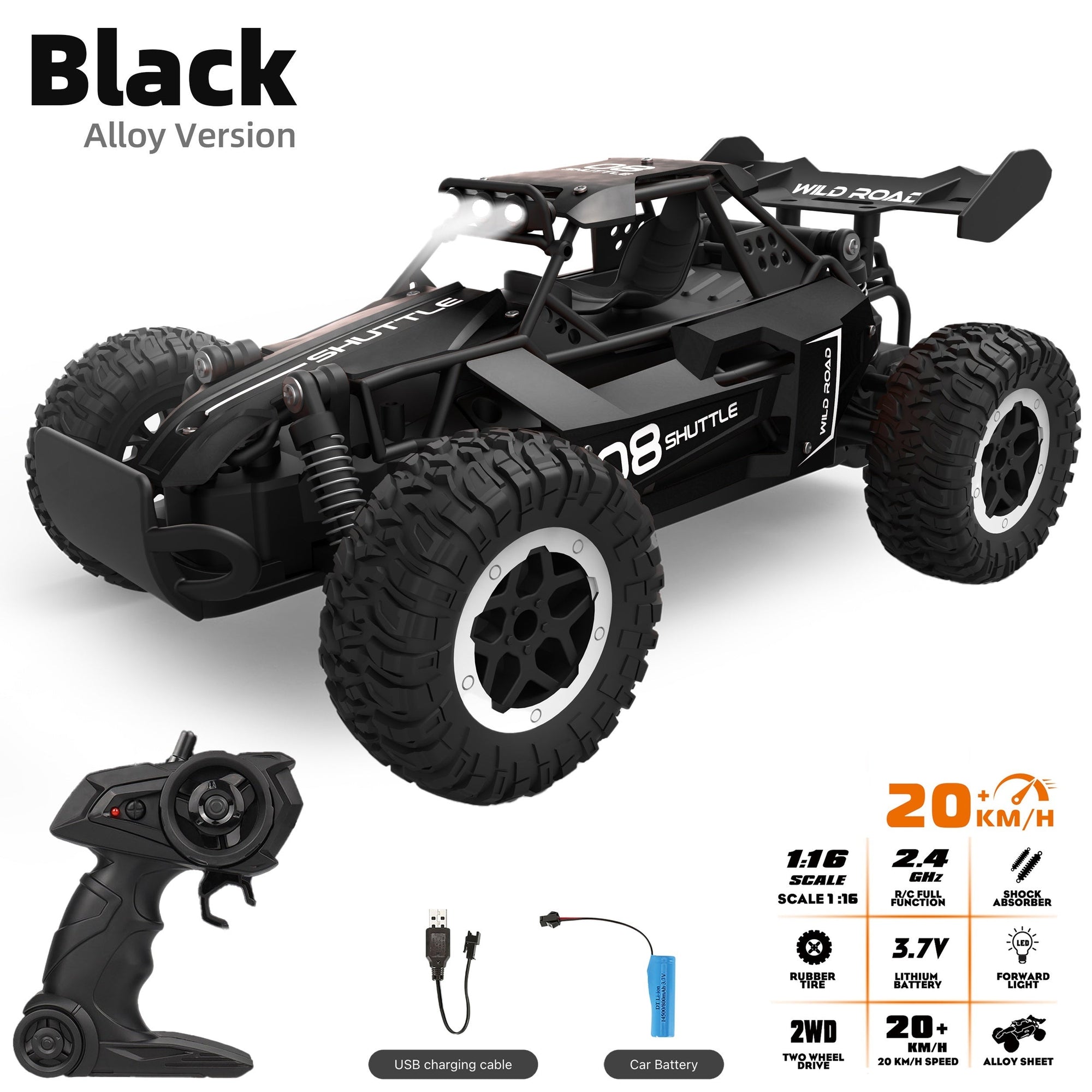 Remote Control Off-Road Alloy Racing Car