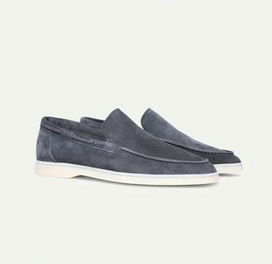 Men’s Vegan Suede Loafers with Cushioned Sole