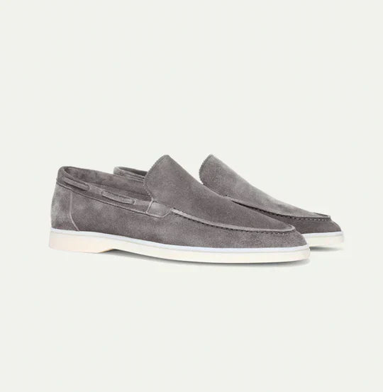Men’s Vegan Suede Loafers with Cushioned Sole