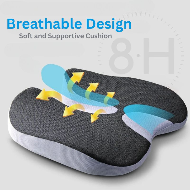 Seat Cushion Memory Foam Ergonomic Support Pad