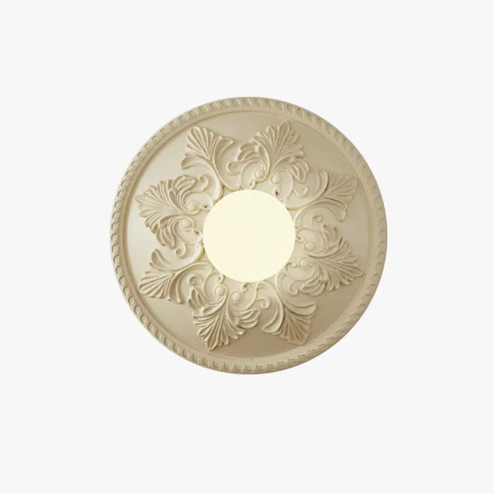 Wall Light Resin Vintage Style Round Lamp