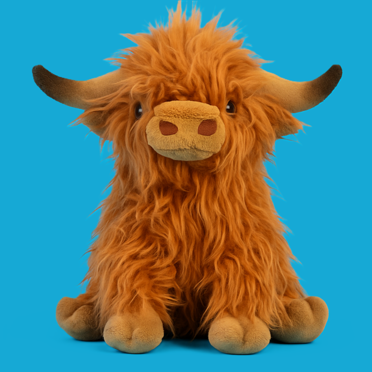 Plush Toy Highland Cow Cuddly