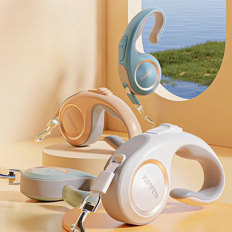 Dog Lead with Retractable Soft Grip Handle