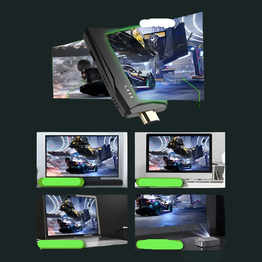 4K Retro Video Game Console Stick Dual Wireless Controllers Set