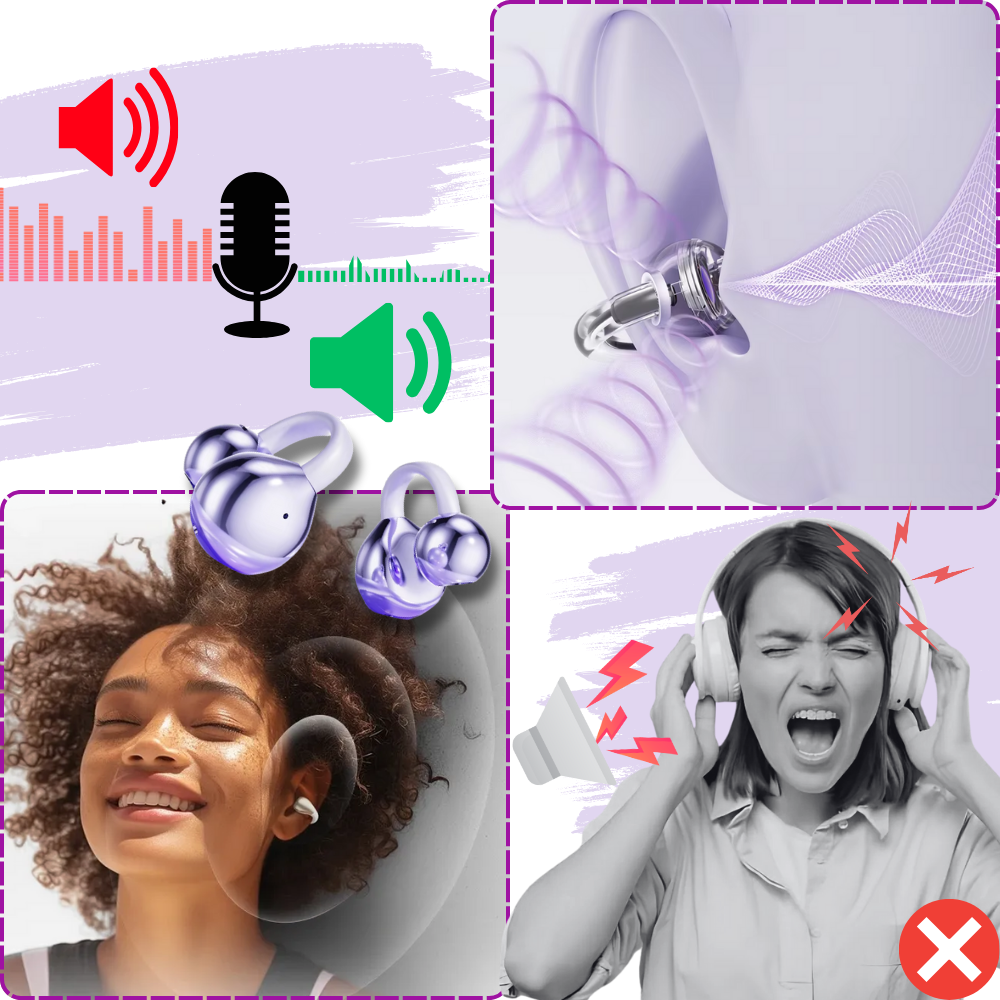 Wireless Open Ear Bluetooth Clip Headphones