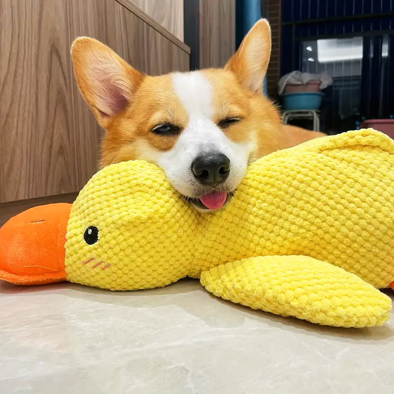 Dog Toy Plush Duck for Mental Stimulation