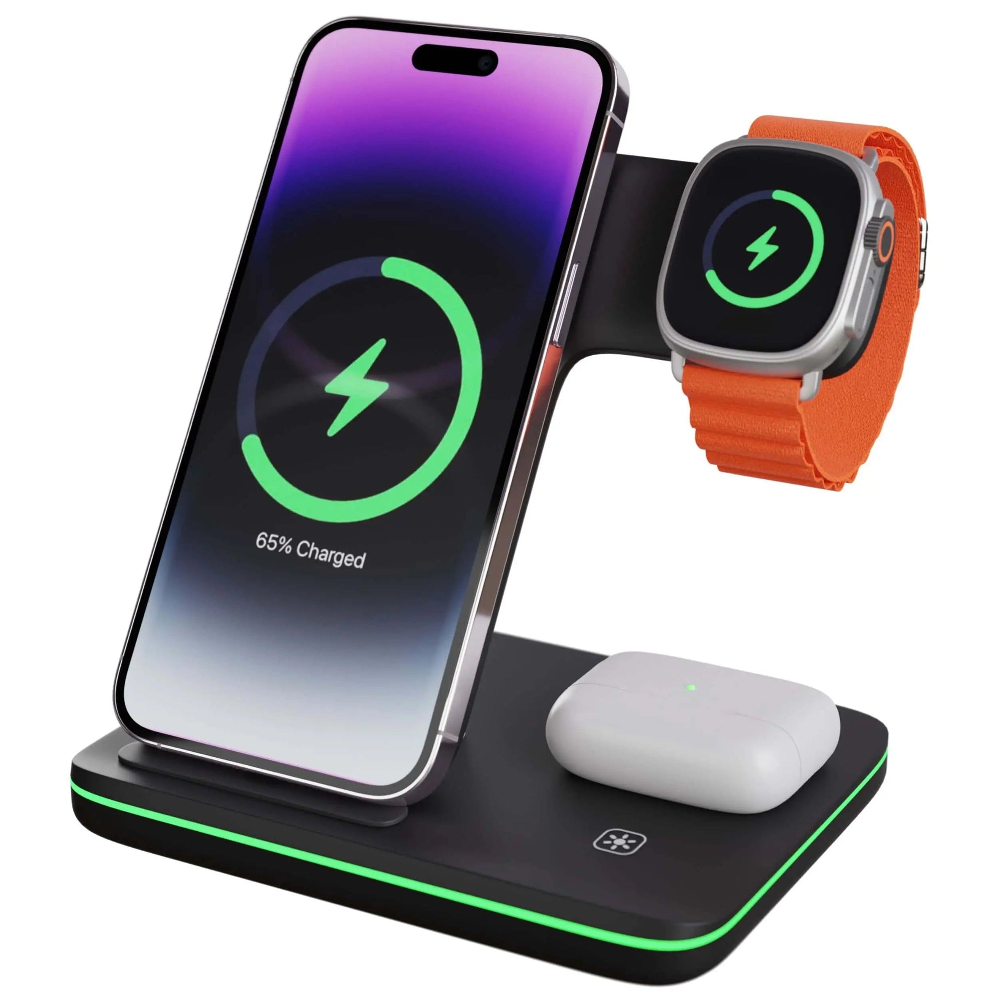 Wireless Charging Station for Phone Watch Earbuds