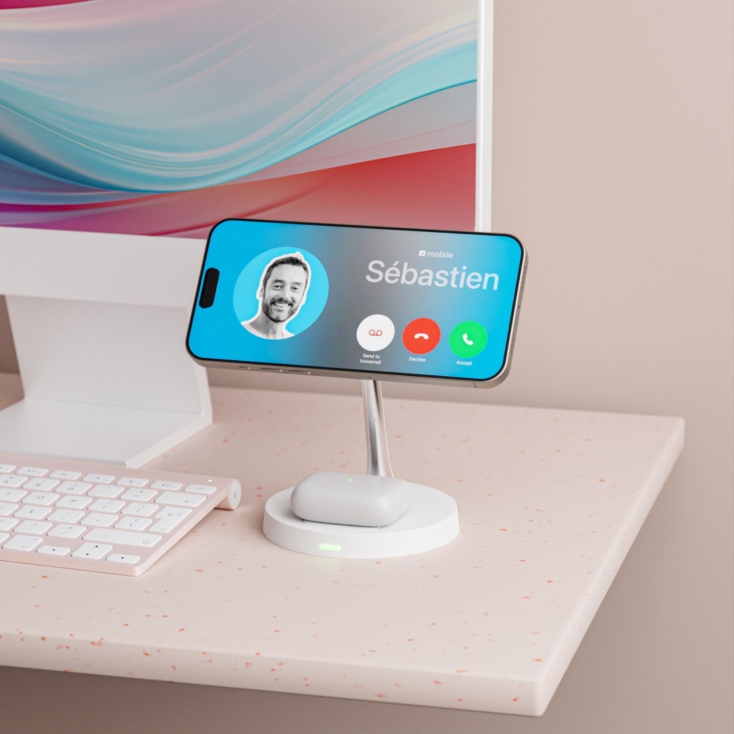 Wireless Phone Charger with Magnetic Stand
