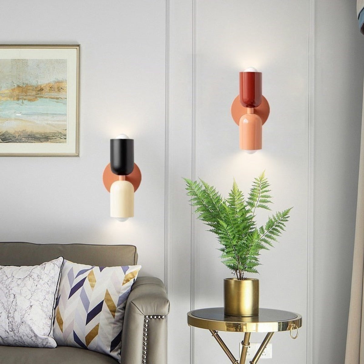 Modern Scandinavian Metal Wall Light
