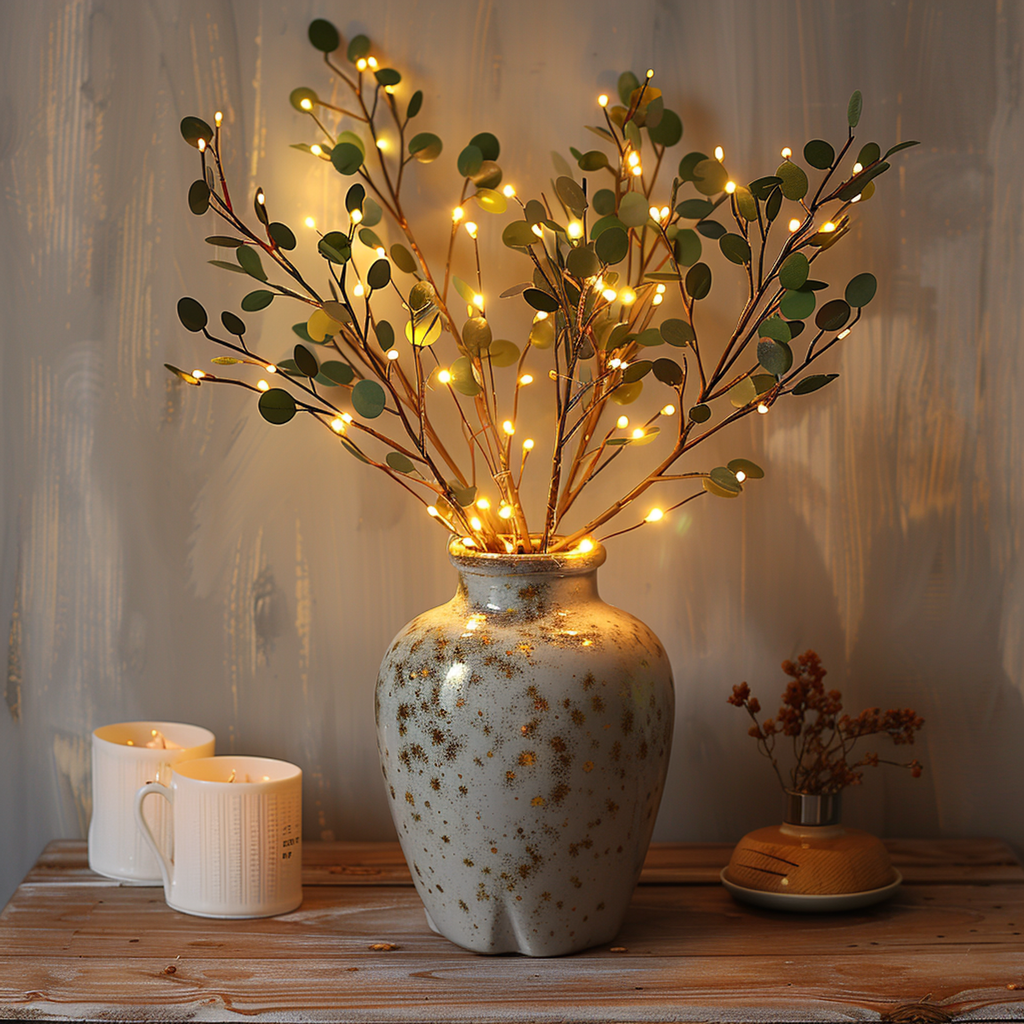 Fairy Lights Decorative Table Arrangement