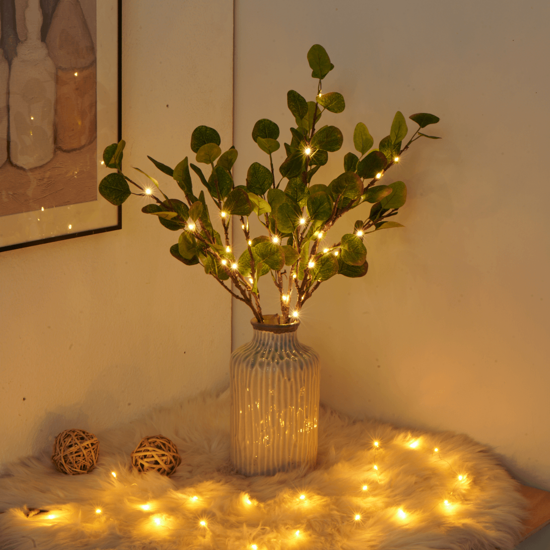 Fairy Lights Decorative Table Arrangement