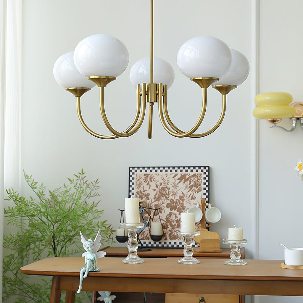 Ceiling Light Modern Brass Chandelier Lamp
