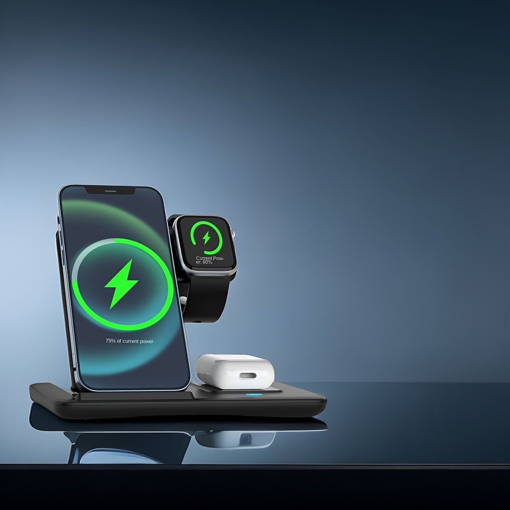 Wireless Charger Stand 3 in 1 Magnetic Dock