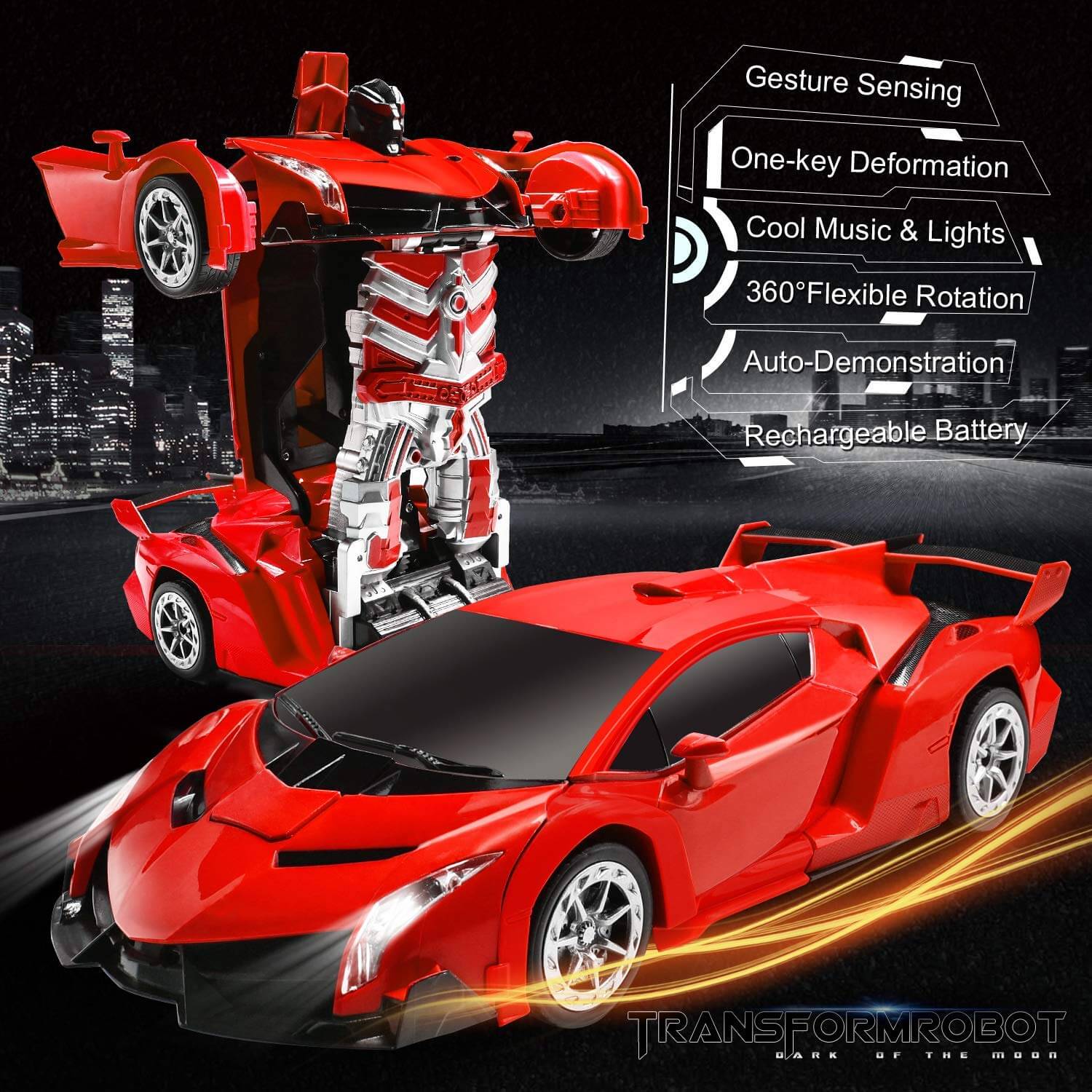 Remote Control Transforming Robot Car Toy