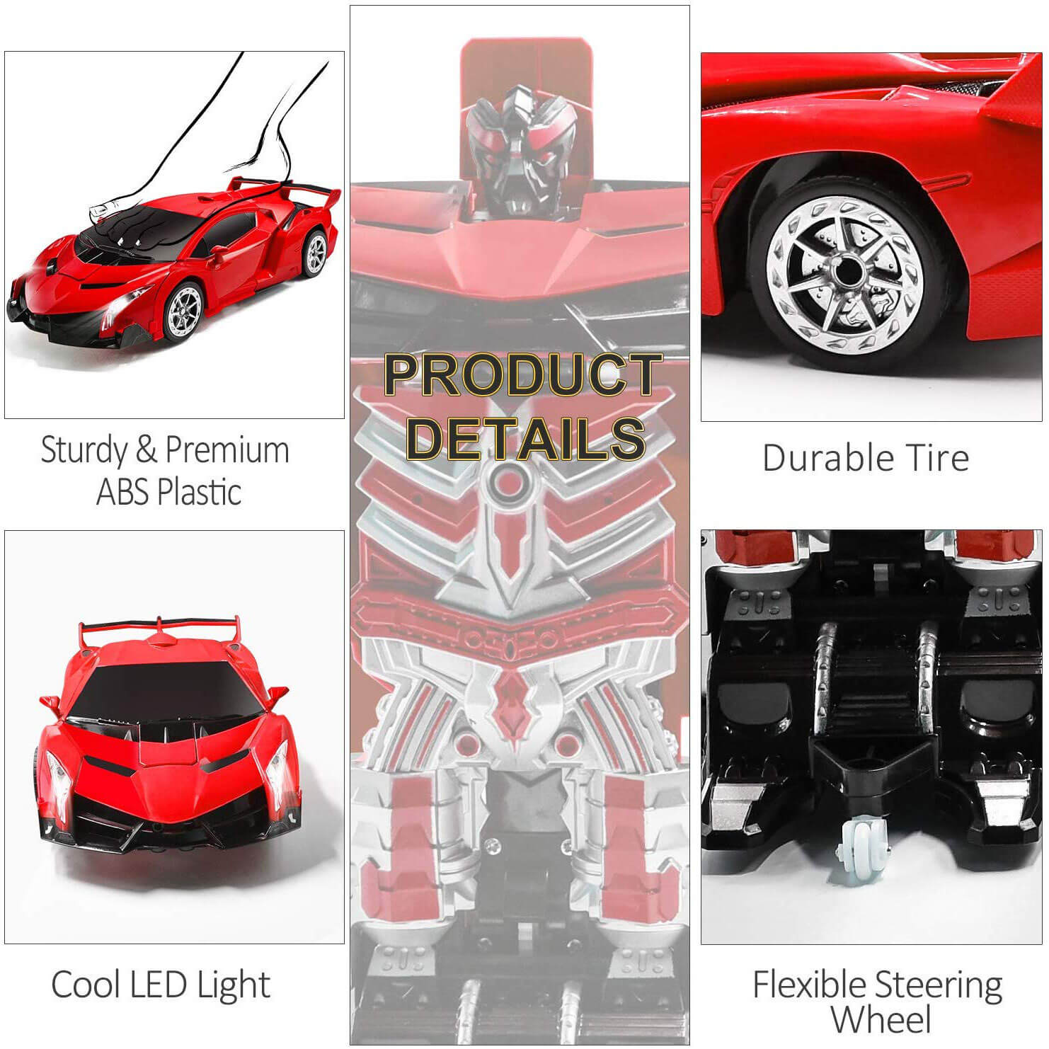Remote Control Transforming Robot Car Toy