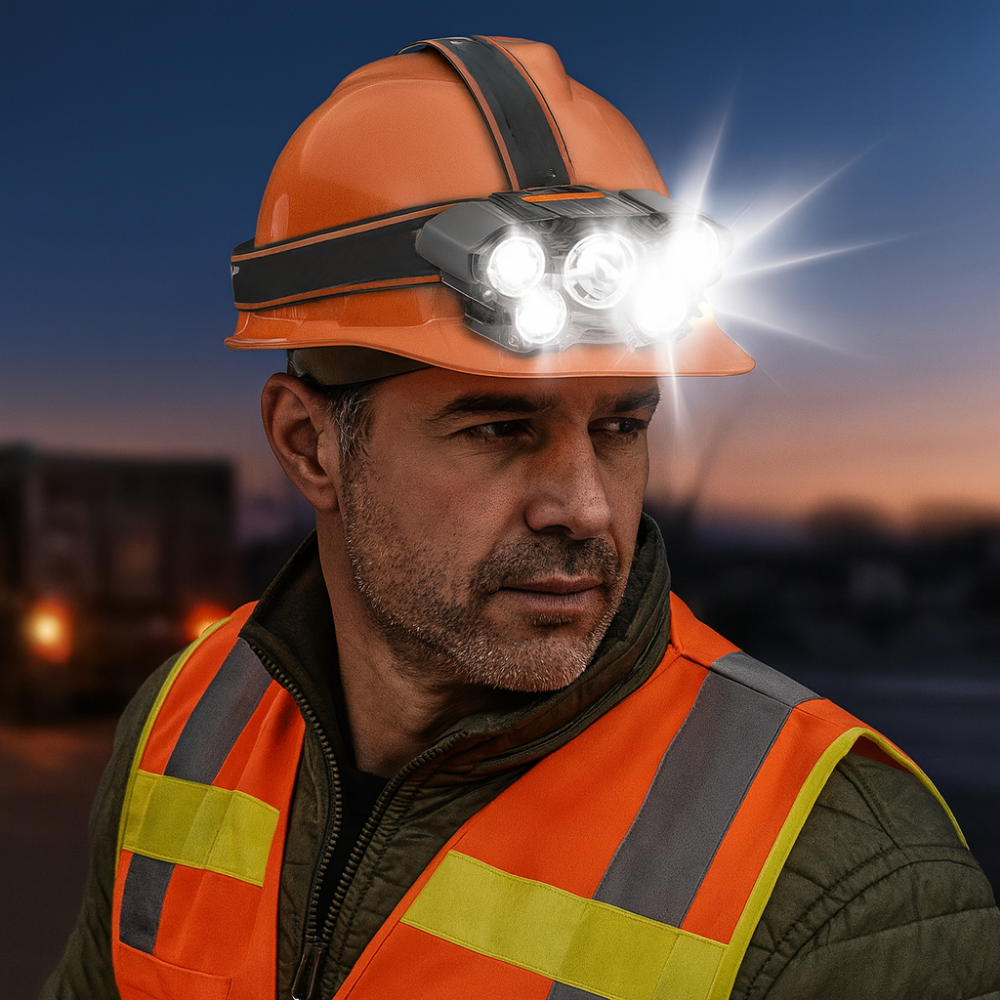 LED Headlamp Rechargeable Hunting Gear Outdoor Light