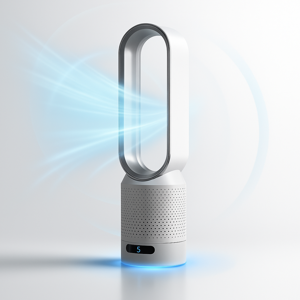 Bladeless Tower Fan Air Purifier Oscillating