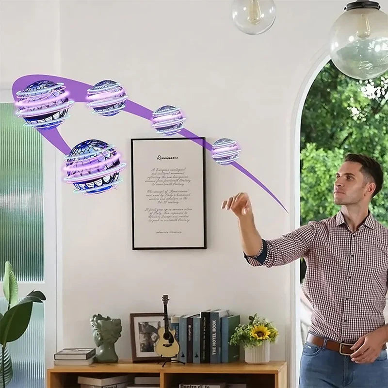 LED Flying Spinner Ball Toy