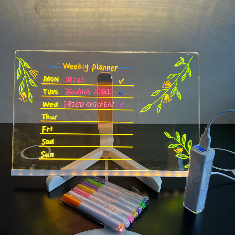LED Drawing Board Light Up Writing Toy