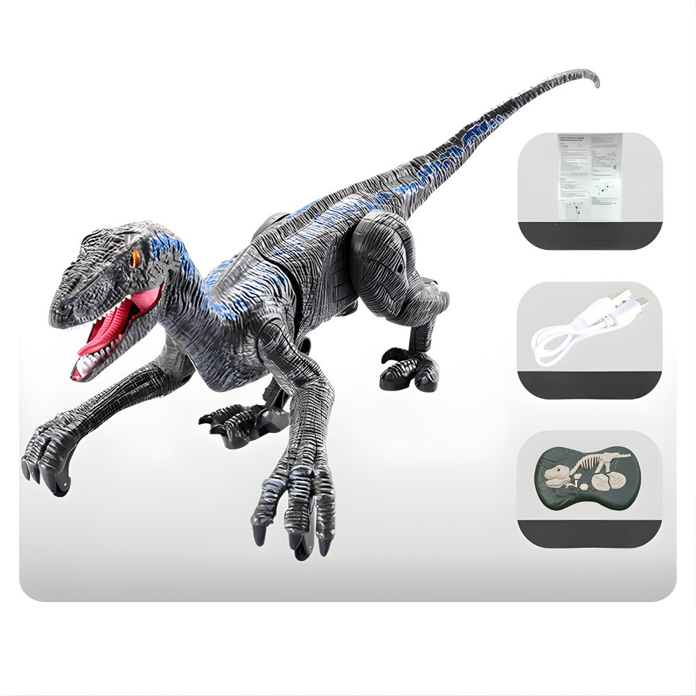 Remote Control Dinosaur Toy Walking LED Mist