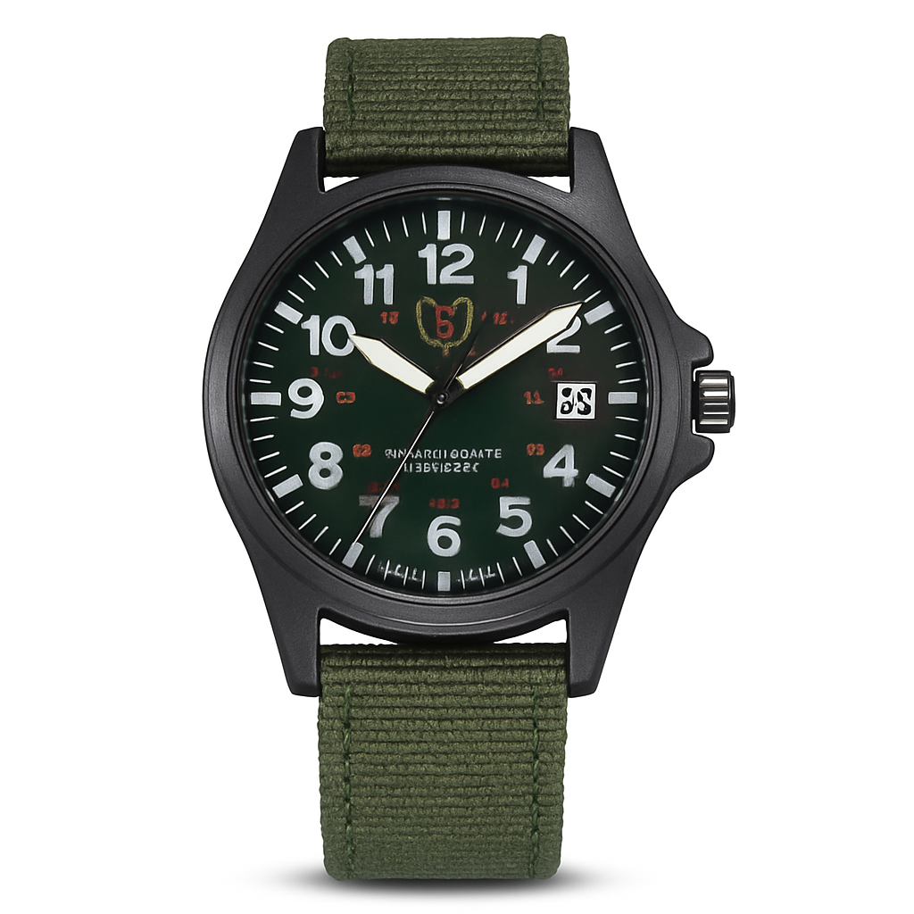 Men’s Military Style Waterproof Canvas Watch