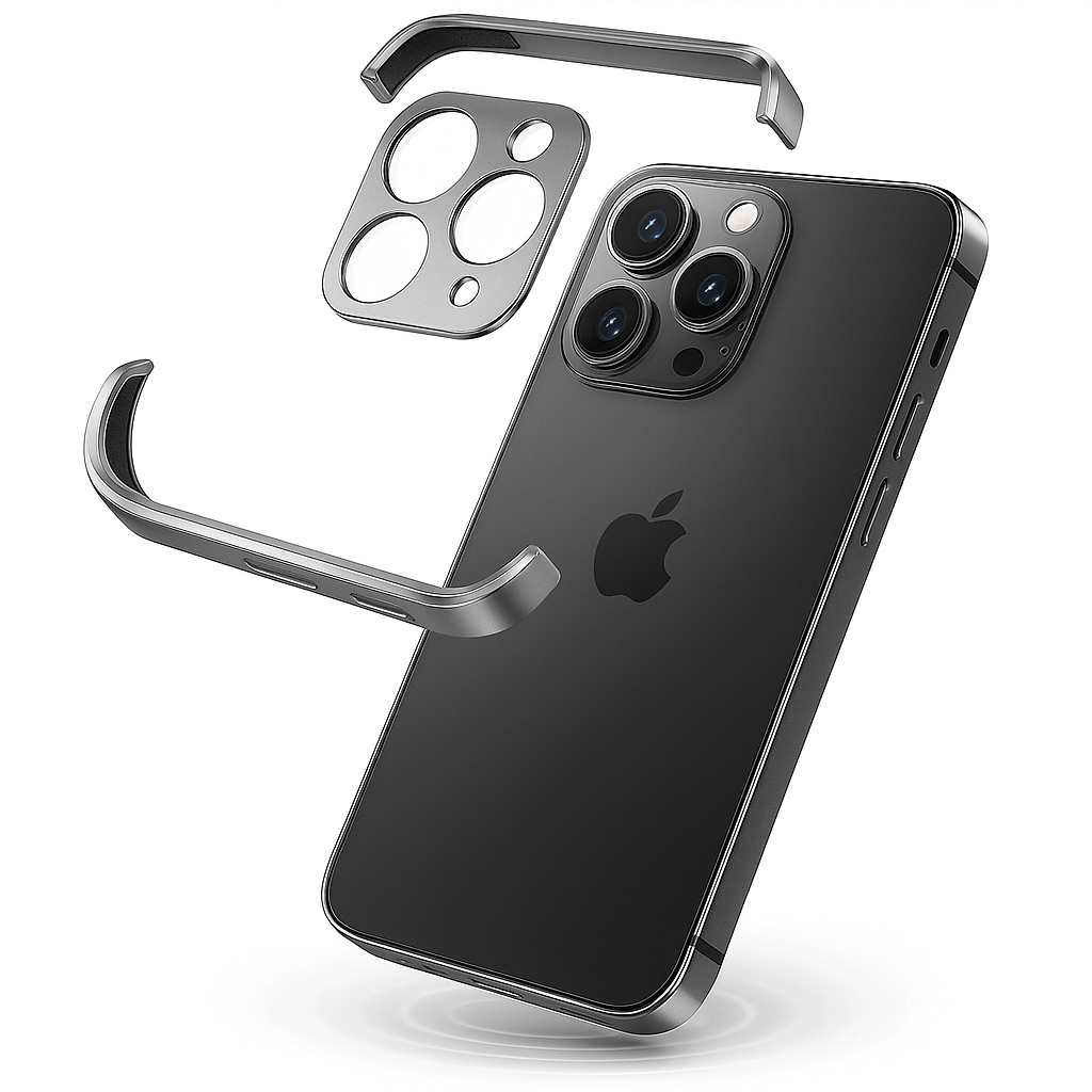 Phone Case Minimalist Slim Protective Metal Cover