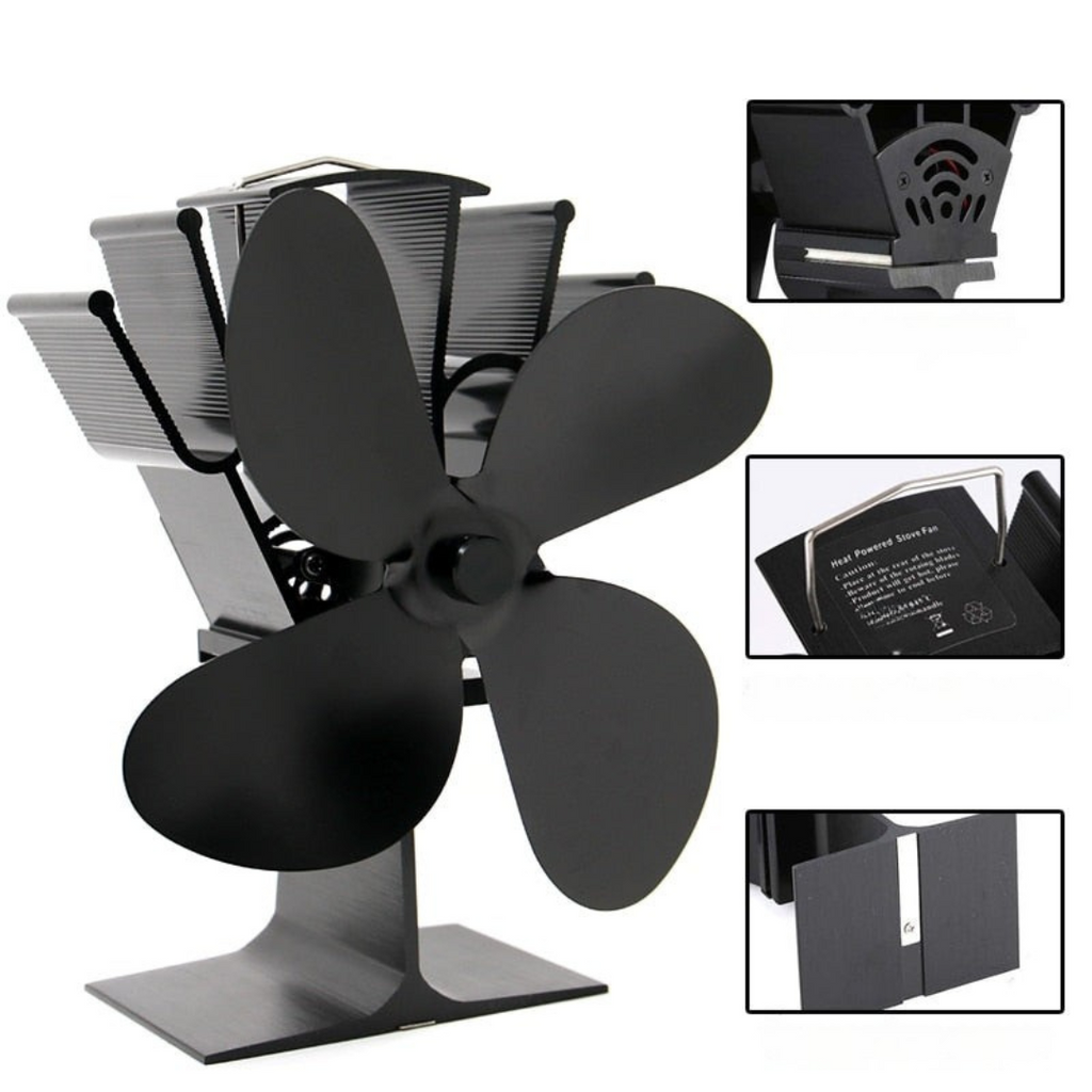 Wood Stove Heat Powered Aluminum Fan