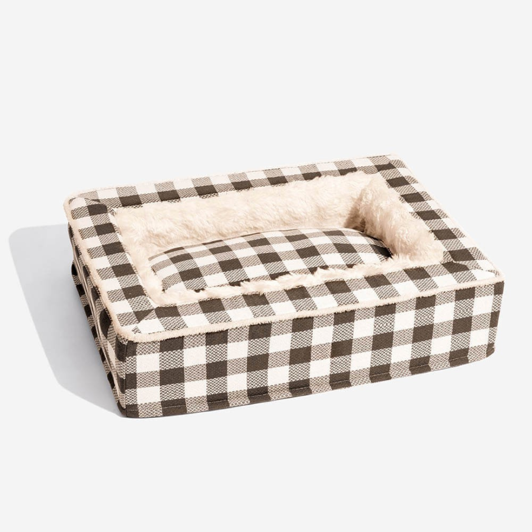 Dog Bed with Foam Support and Plush Lining