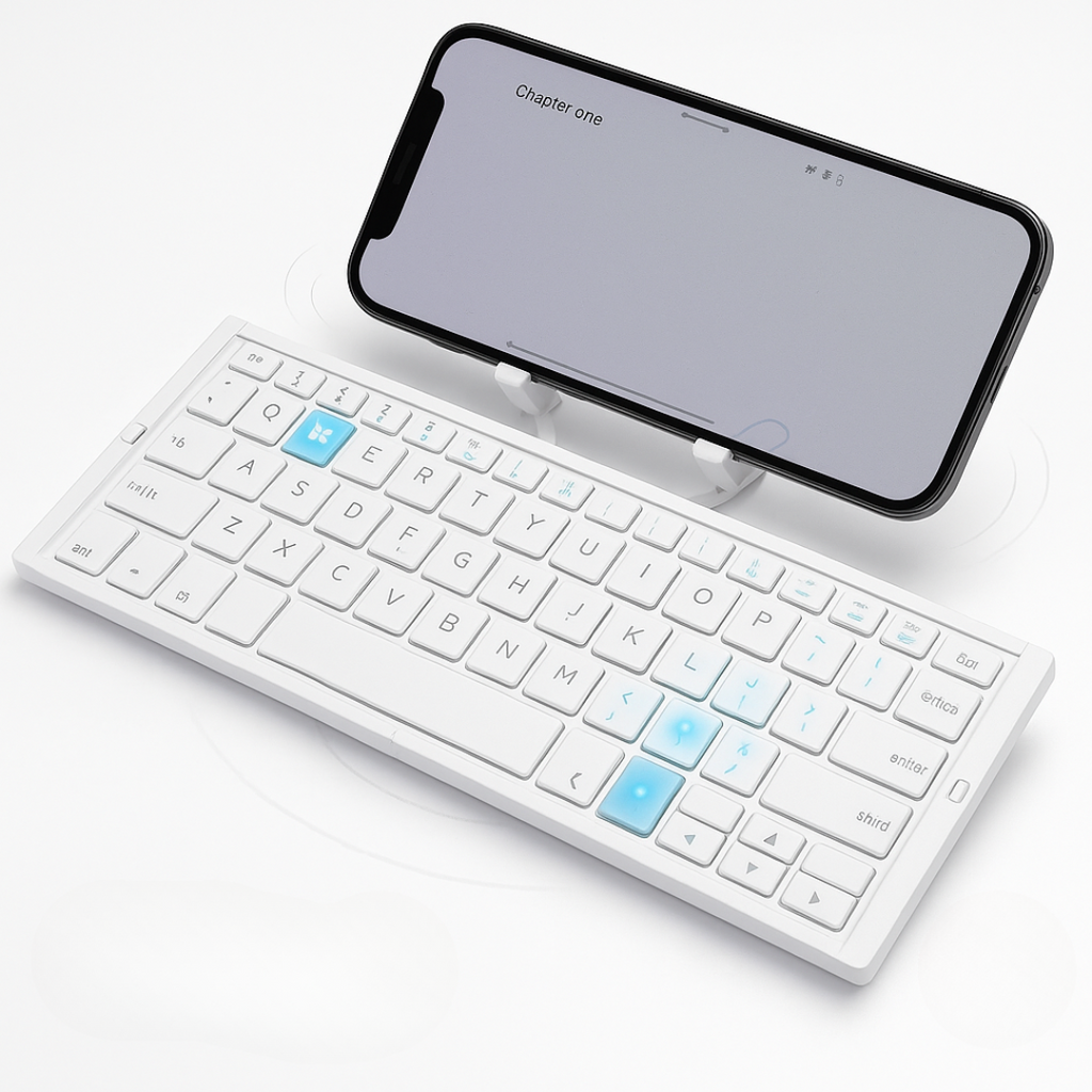Bluetooth Keyboard with Stand for Tablet Devices