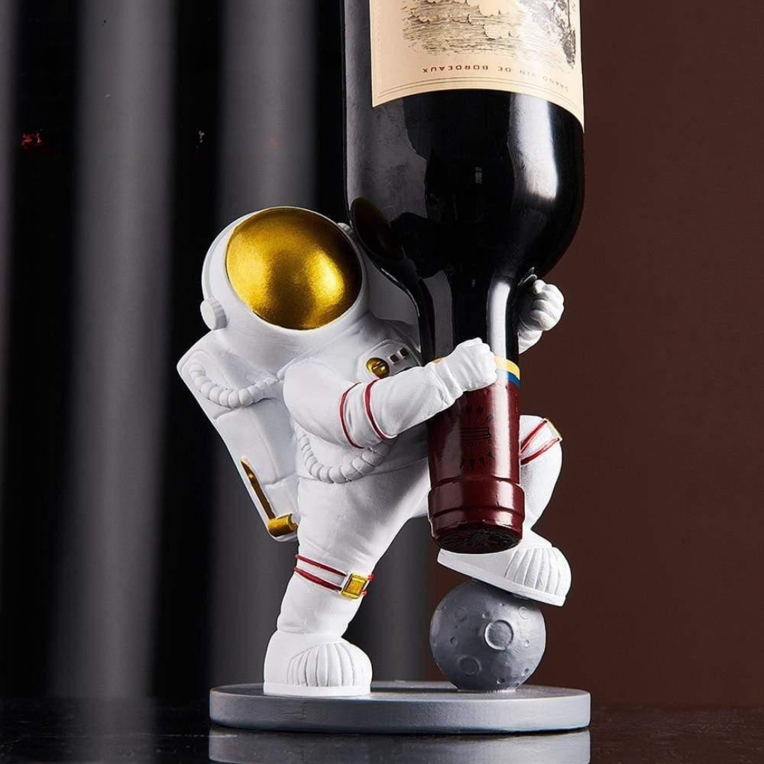 Wine Holder Resin Space Astronaut Decor