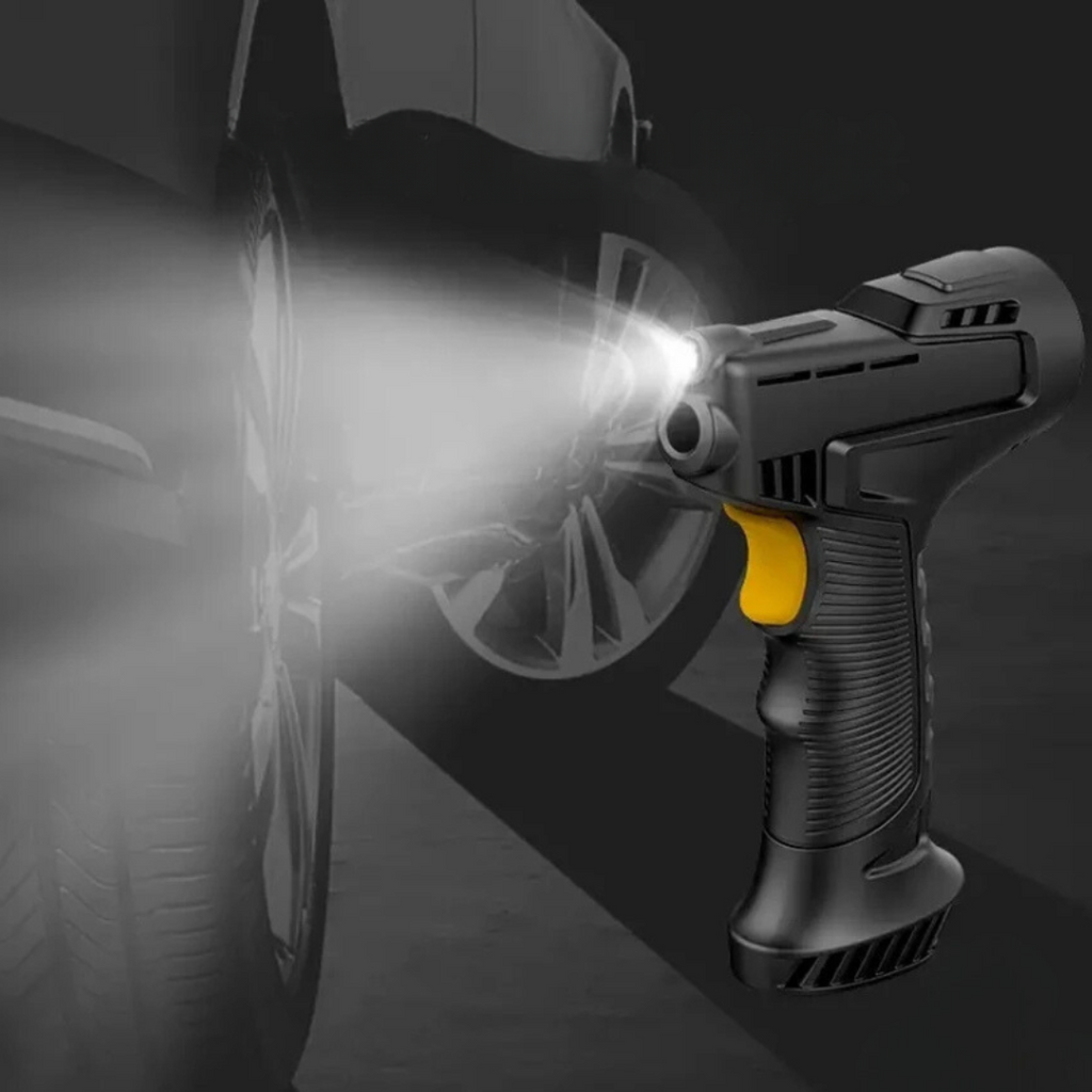 Tire Inflator with Digital Display and LED Light