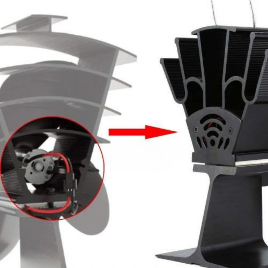 Wood Stove Heat Powered Aluminum Fan