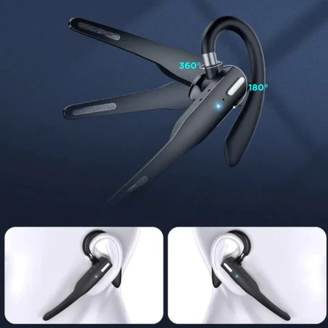 Bluetooth Headset with Mic Noise Cancelling Earpiece