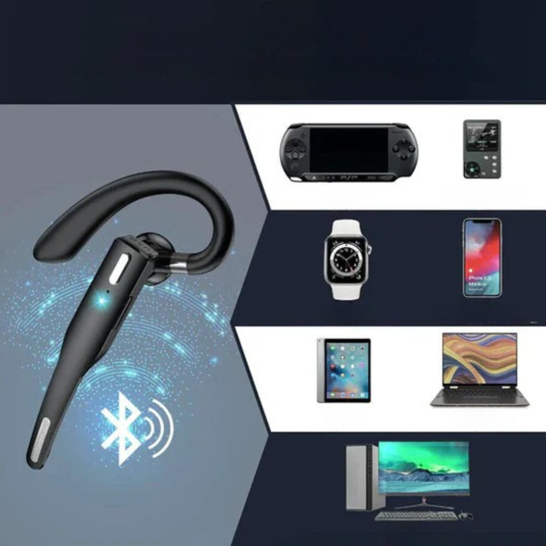 Bluetooth Headset with Mic Noise Cancelling Earpiece